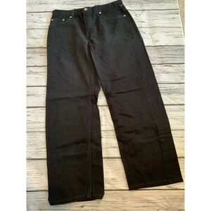 Levis 577 Vintage Black Jeans Lower Rise Loose Fit Wide Leg Made USA 12 S